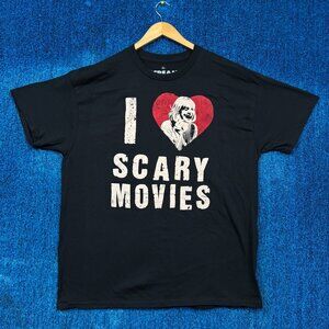 I Heart Scary Movies Slasher Movie Franchise Scream Tee XL